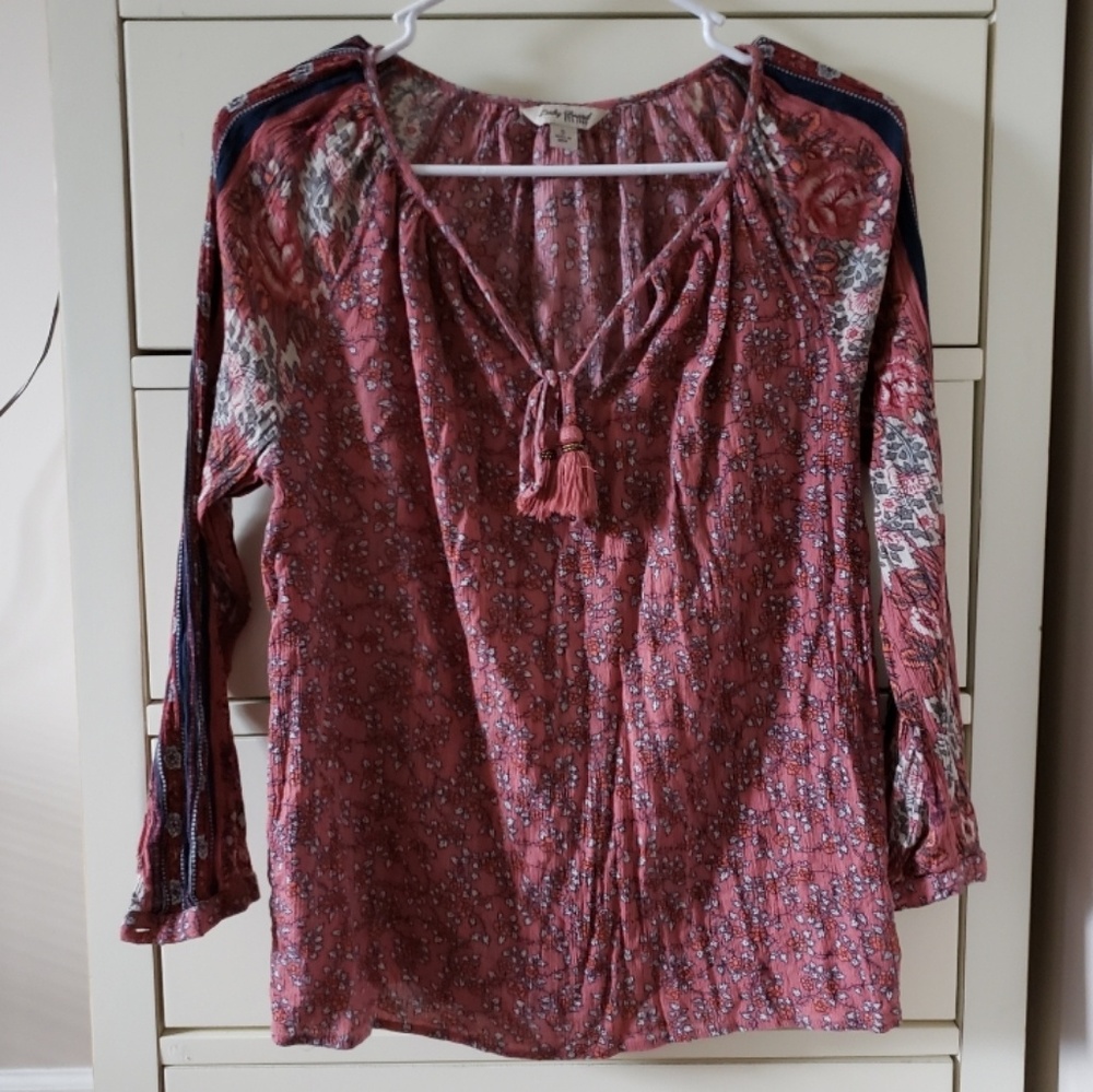 Lucky brand boho blouse (0426)